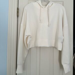 Altar’d State Revival line cropped cream sweatshirt